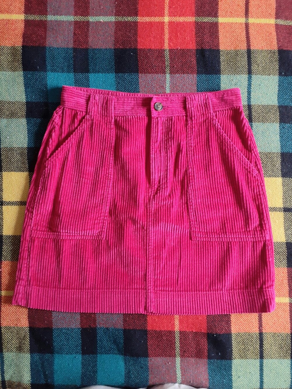 GAP Corduroy Mini Skirt Hot Pink